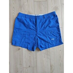 Vintage AFTCO Cargo Fishing Shorts Men Sz 40 Blue Performance Nylon Made in USA